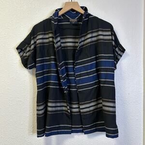 Pendleton wool vintage kimono style shirt haori collar